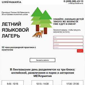 Заявки для детского лагеря